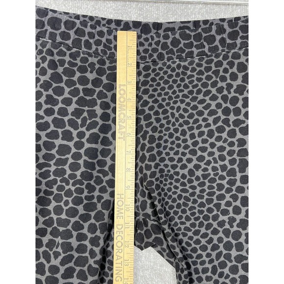 Soft Surroundings Have To Have Animal Print Leggings Womens Size PM Black Gray - Picture 7 of 9
